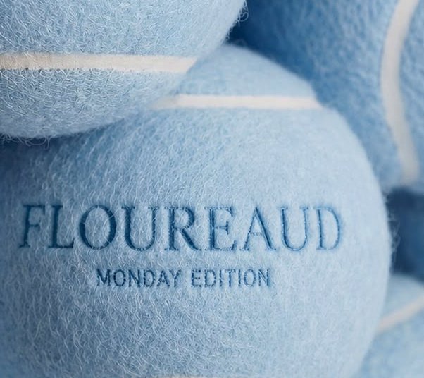 Monday Edition — embroidered blue felt, Floureaud